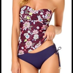 Ann Cole Swim Tankini Convertible strapless